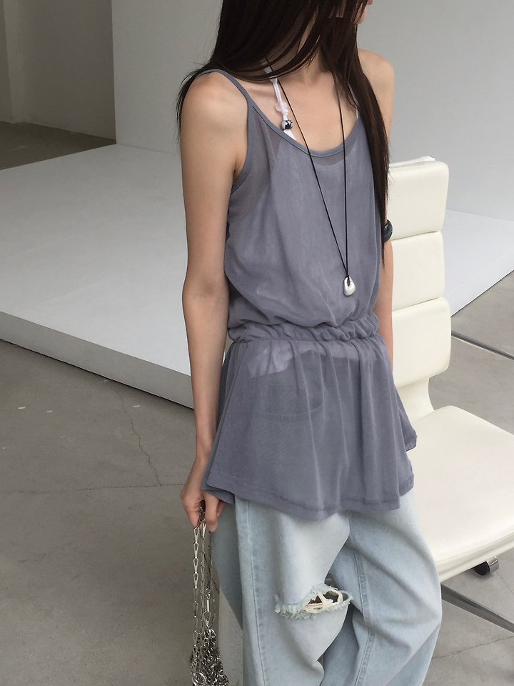 Jeiin - Korean Women Fashion - #womensfashion - Mesh One-piece - 10