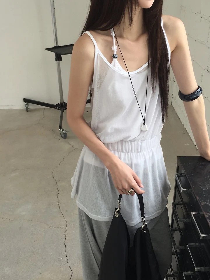 Jeiin - Korean Women Fashion - #womensfashion - Mesh One-piece - 6