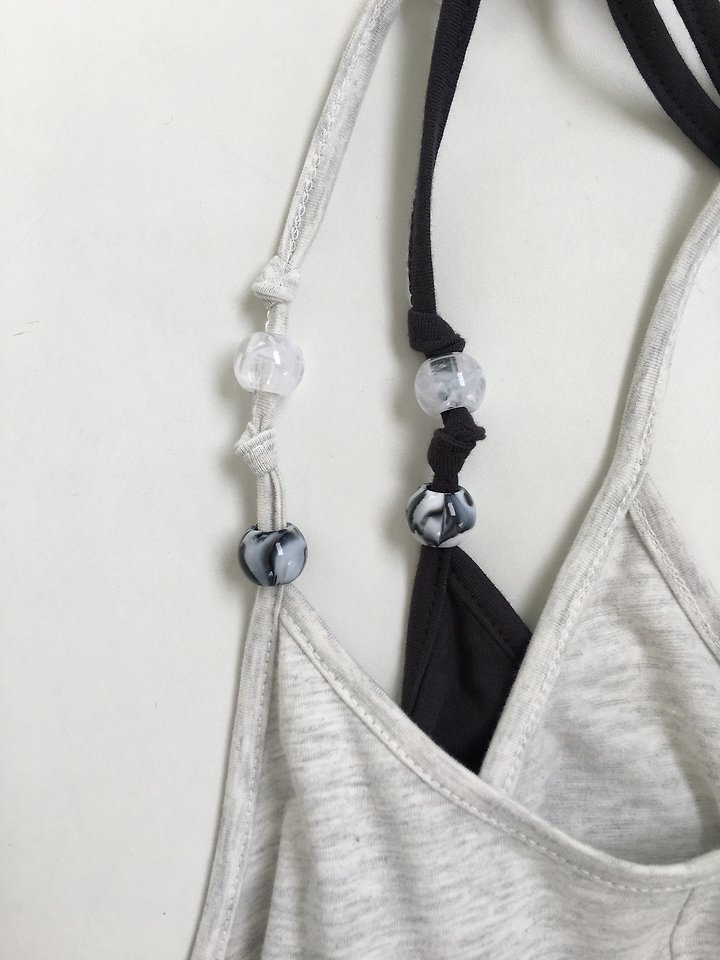 Jeiin - Korean Women Fashion - #womensfashion - Marble Sleeveless Top