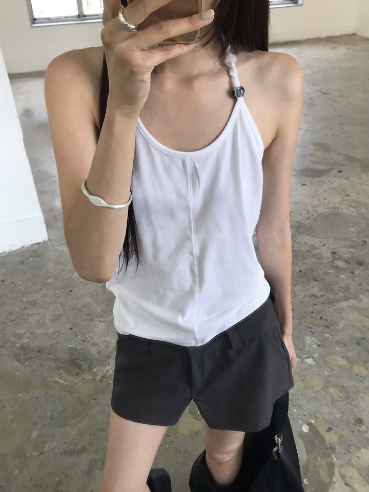 Jeiin - Korean Women Fashion - #womensfashion - Marble Sleeveless Top - 7