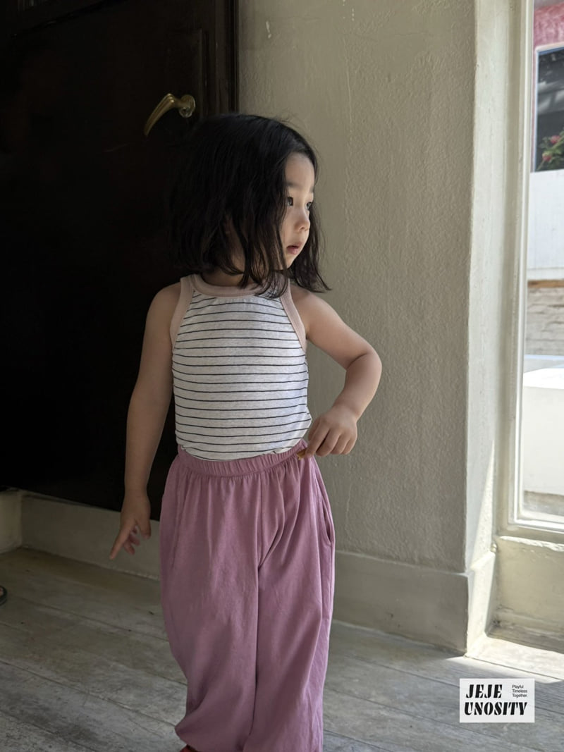 Jejeunosity - Korean Children Fashion - #childofig - Off Sleeveless Top - 4