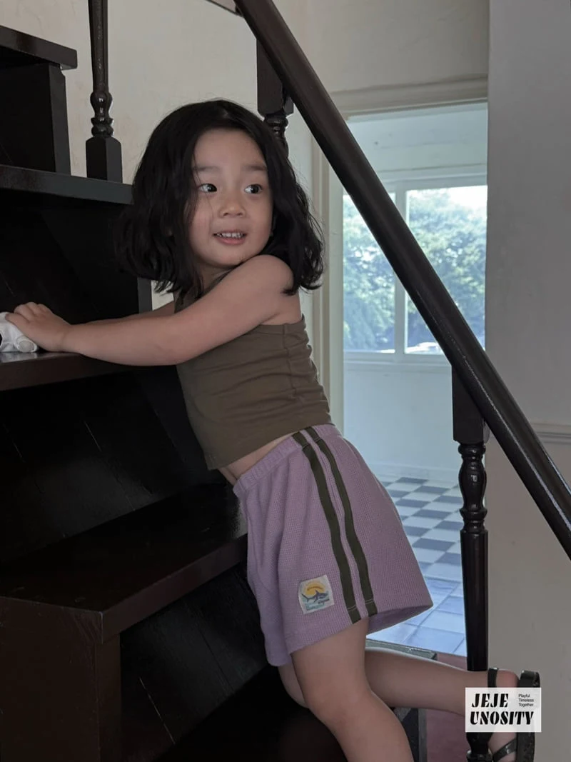 Jejeunosity - Korean Children Fashion - #discoveringself - Waffle Track Pants - 11
