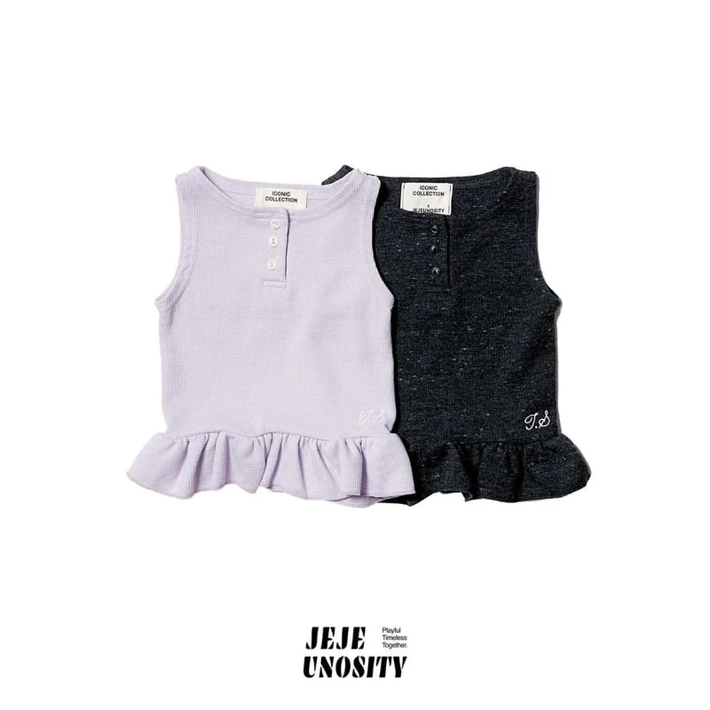 Jejeunosity - Korean Children Fashion - #kidsshorts - Buff Sleeveless Top