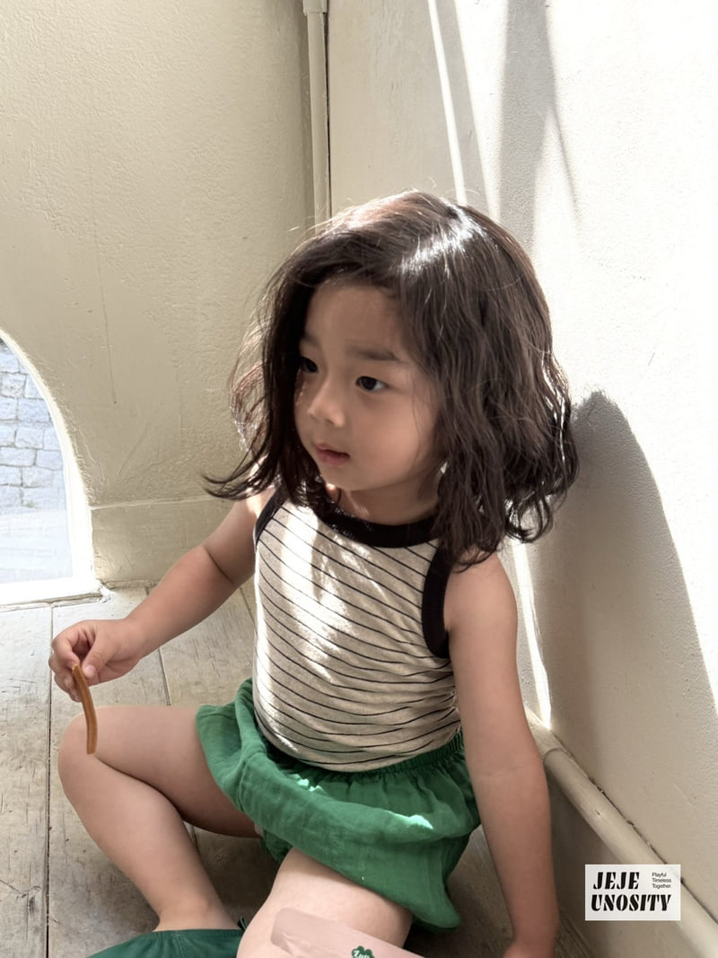Jejeunosity - Korean Children Fashion - #kidsstore - Off Sleeveless Top - 10