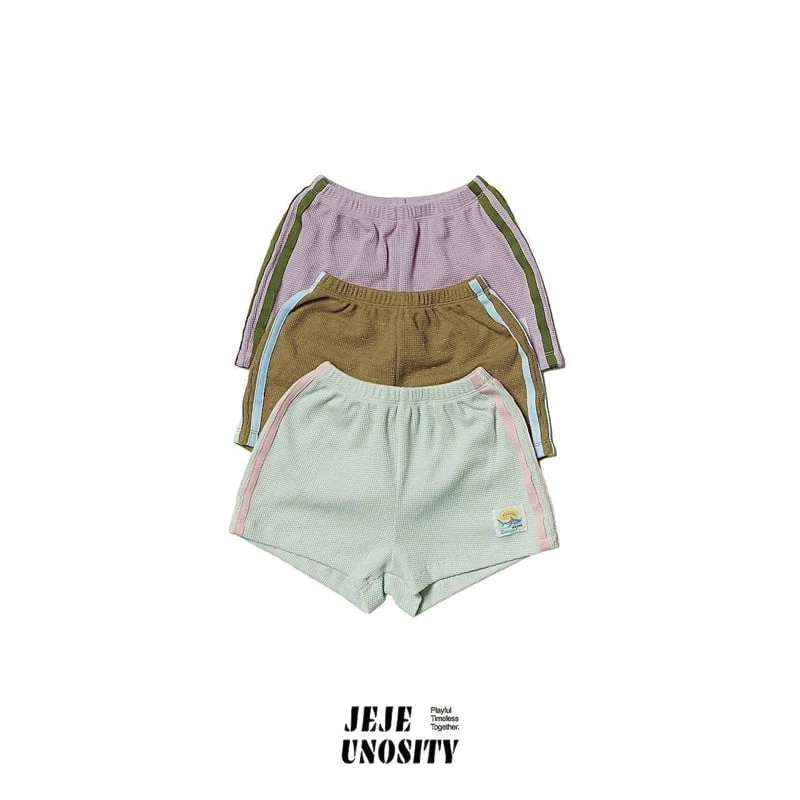 Jejeunosity - Korean Children Fashion - #kidzfashiontrend - Waffle Track Pants