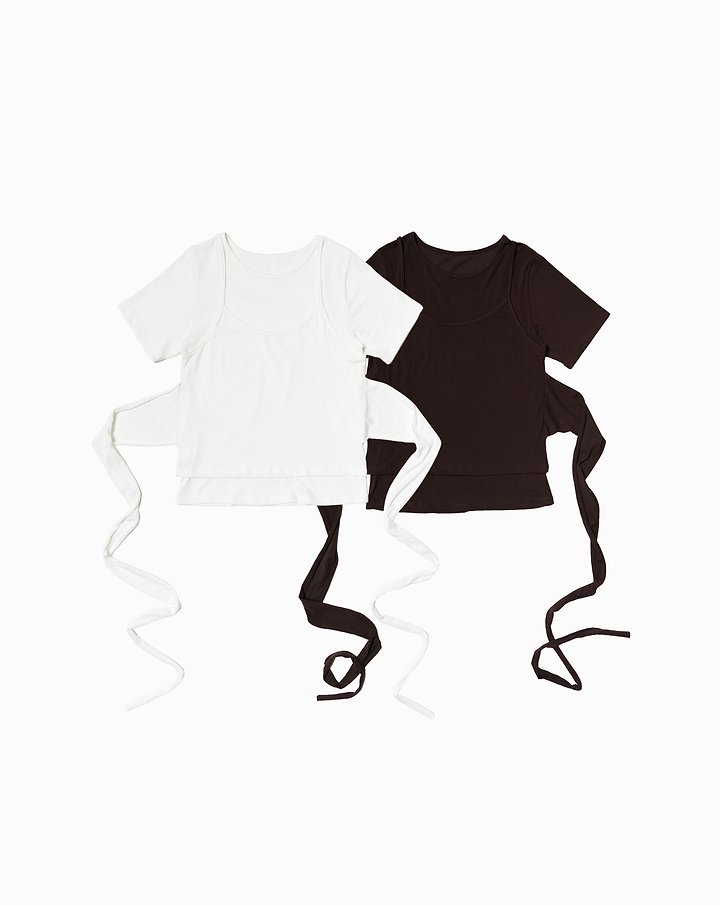 Jejeunosity - Korean Women Fashion - #womensfashion - Adult Double Layer Tee