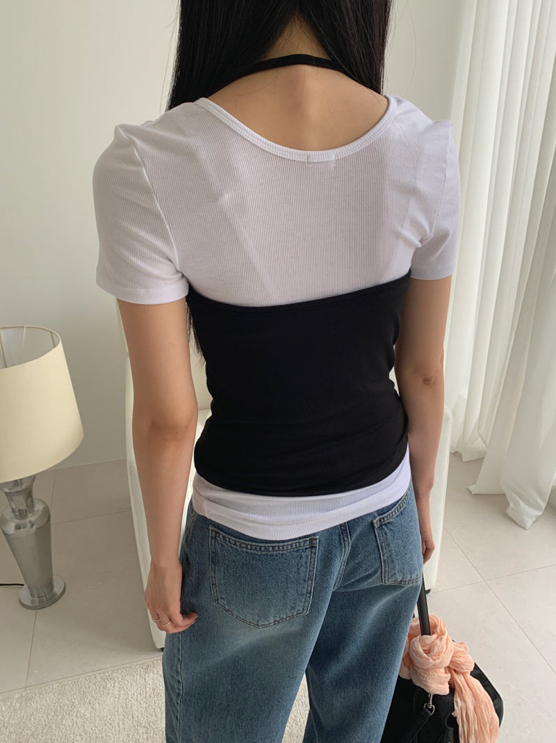 Jkichi - Korean Women Fashion - #momslook - Bijou Halter Top - 7