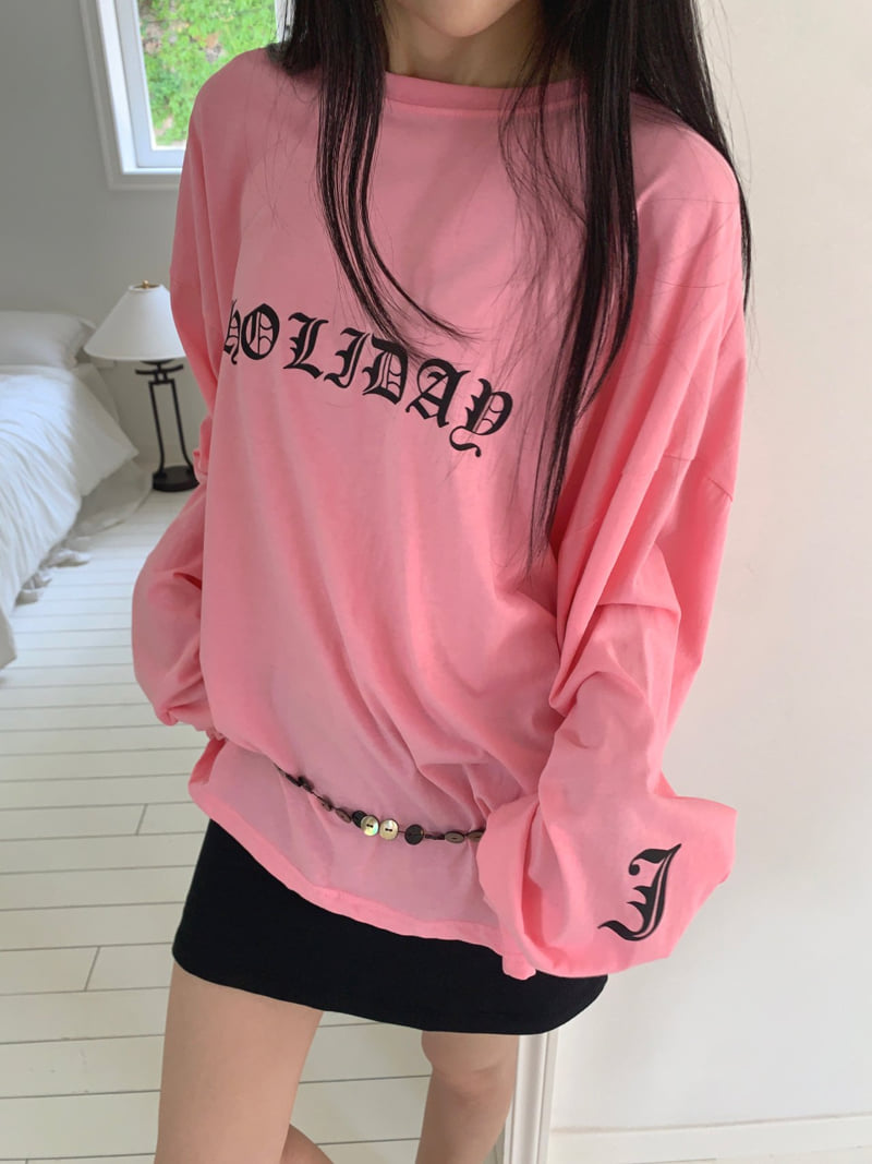 Jkichi - Korean Women Fashion - #momslook - Build Lettering Tee - 3