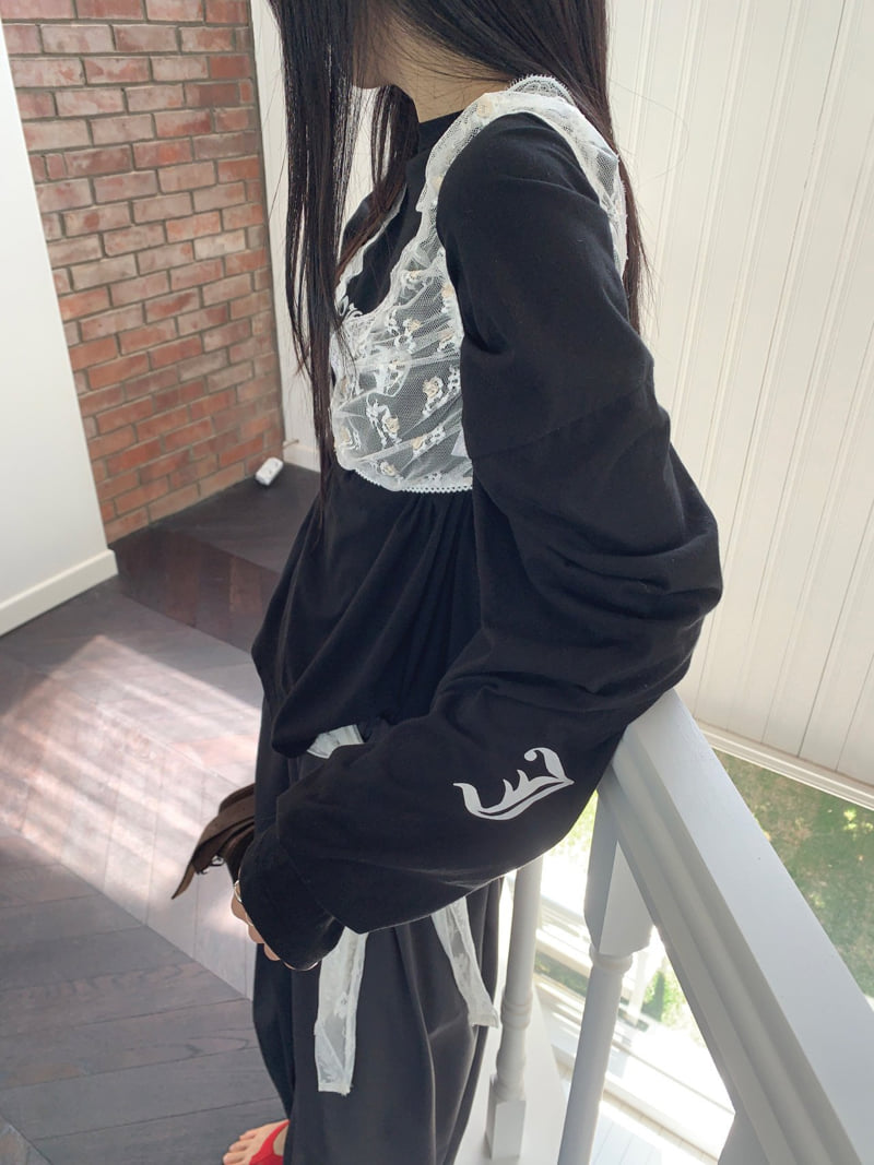 Jkichi - Korean Women Fashion - #momslook - Build Lettering Tee - 7