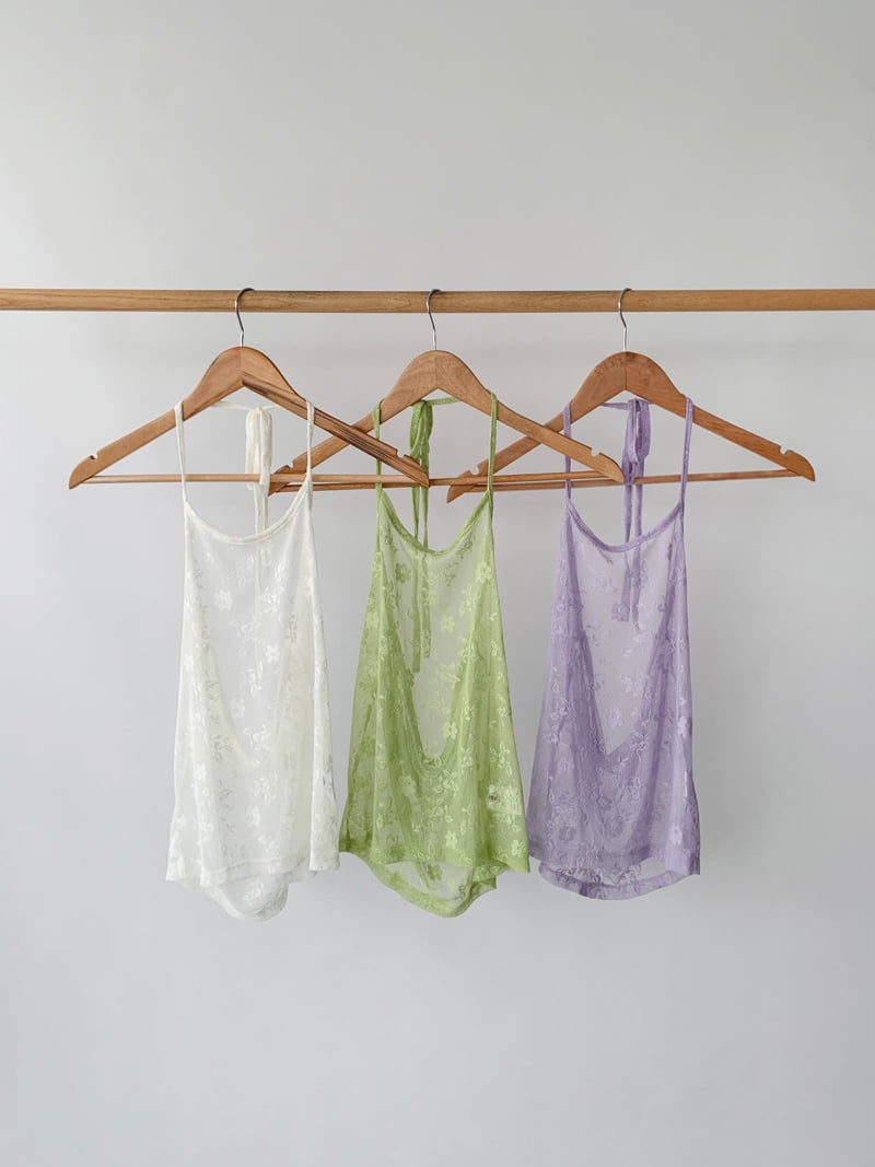 Jkichi - Korean Women Fashion - #momslook - Floral Mesh Top