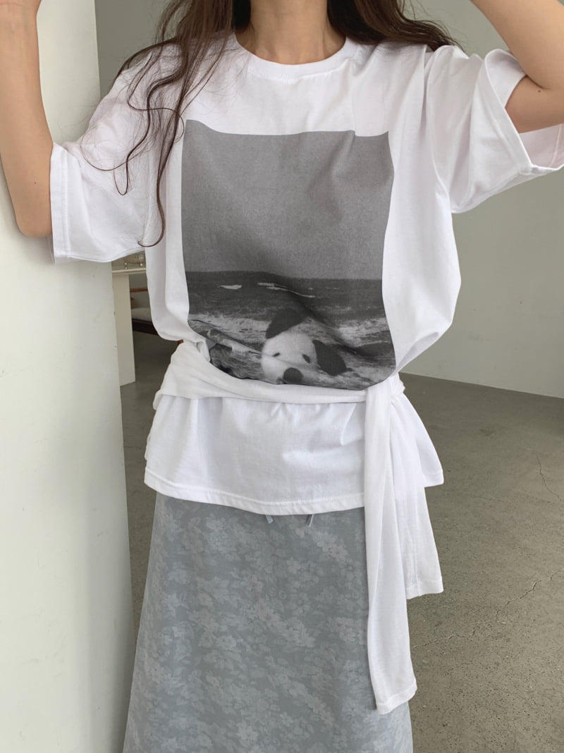 Jkichi - Korean Women Fashion - #momslook - Log Tee - 11