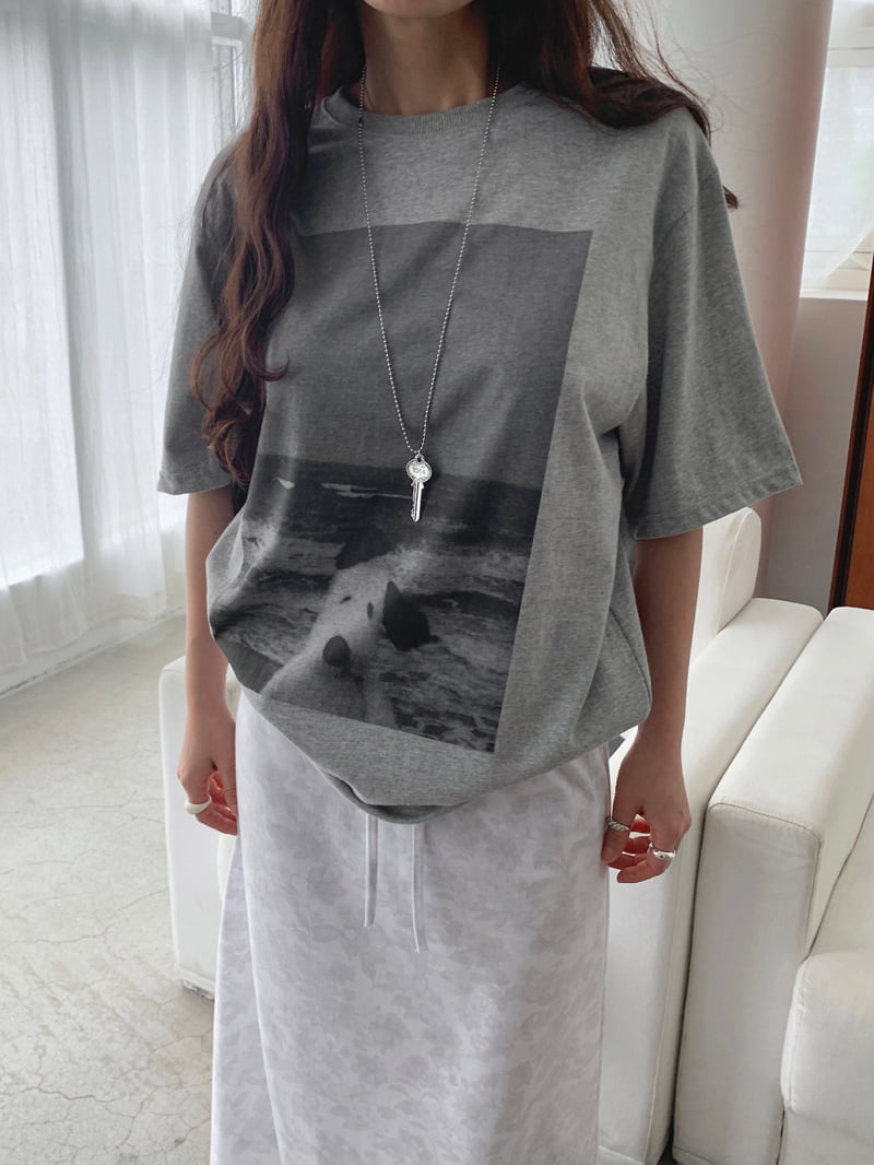 Jkichi - Korean Women Fashion - #momslook - Log Tee - 5