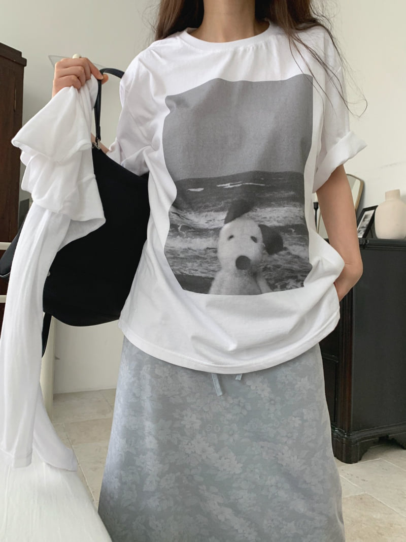 Jkichi - Korean Women Fashion - #momslook - Log Tee - 7