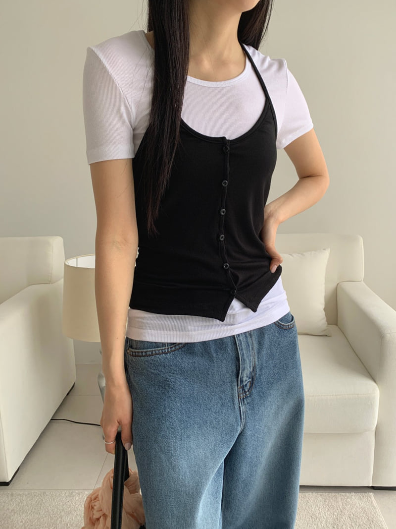Jkichi - Korean Women Fashion - #thatsdarling - Bijou Halter Top - 5
