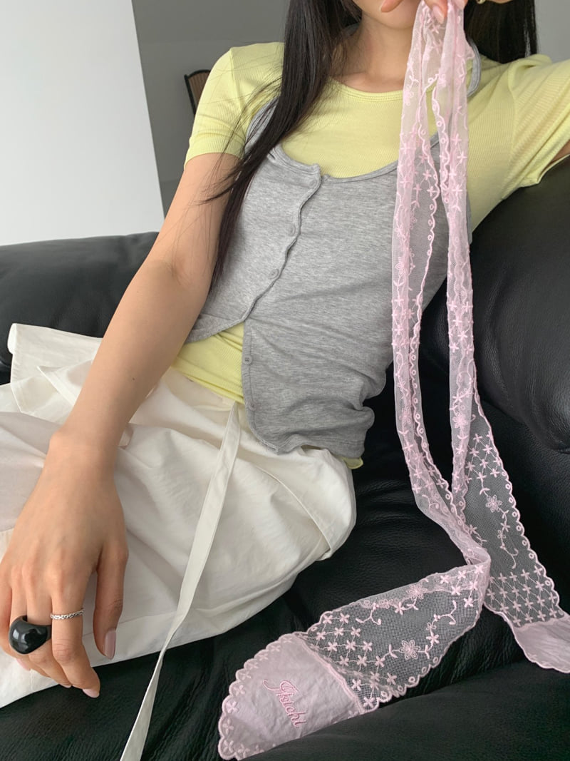 Jkichi - Korean Women Fashion - #womensfashion - Bijou Halter Top - 12