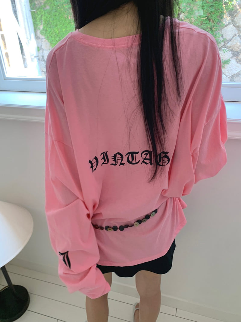 Jkichi - Korean Women Fashion - #momslook - Build Lettering Tee - 4