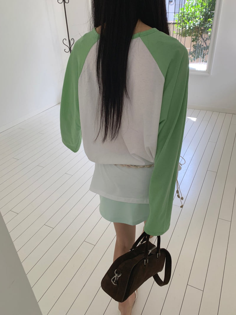 Jkichi - Korean Women Fashion - #womensfashion - Cool Raglan Tee - 3