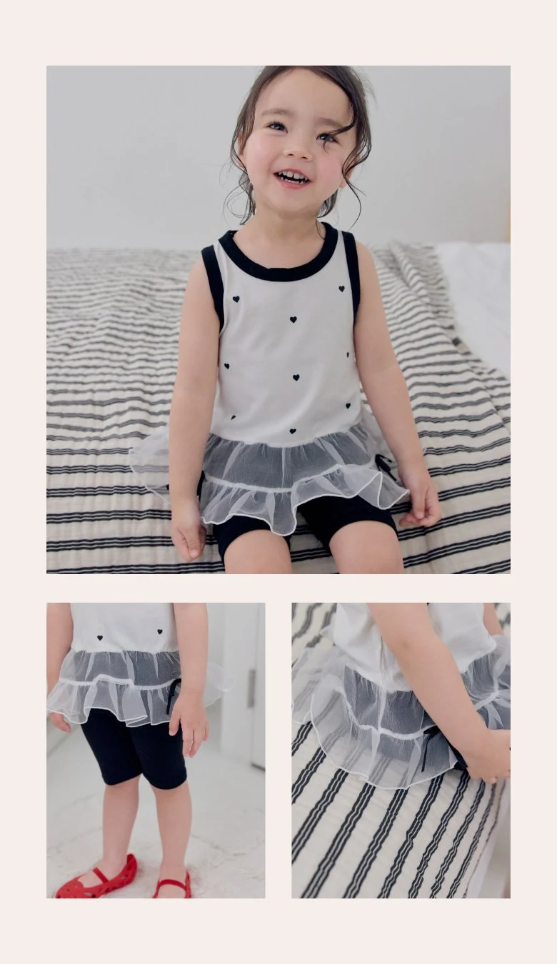 Kikimora - Korean Children Fashion - #childofig - Heart Ballerina Sleeveless Top - 9