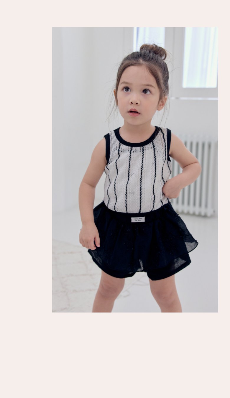 Kikimora - Korean Children Fashion - #discoveringself - Lace Sleeveless Top - 5