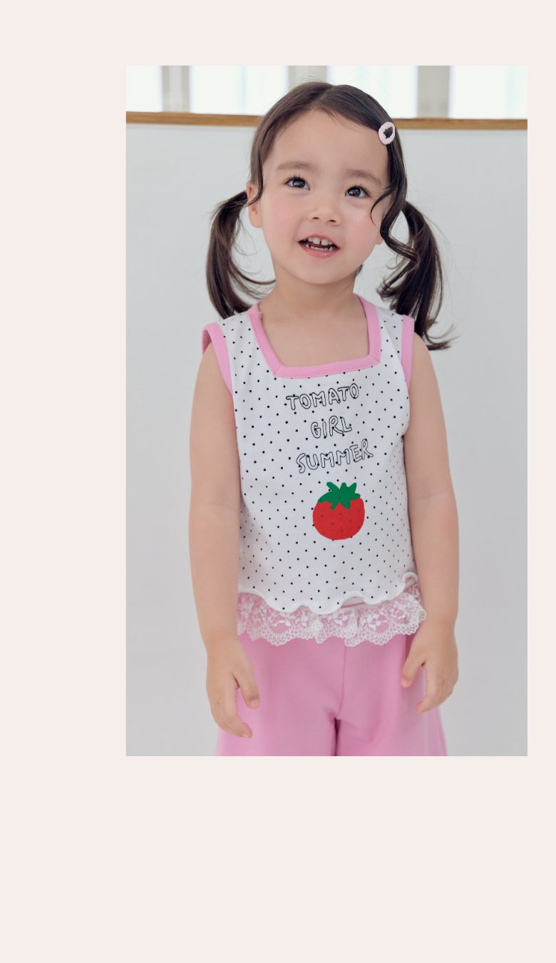 Kikimora - Korean Children Fashion - #discoveringself - Tomato Sleeveless Top - 4