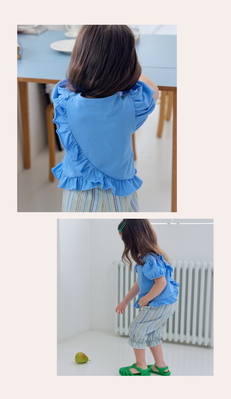 Kikimora - Korean Children Fashion - #fashionkids - Heart Summer Frill Tee - 6