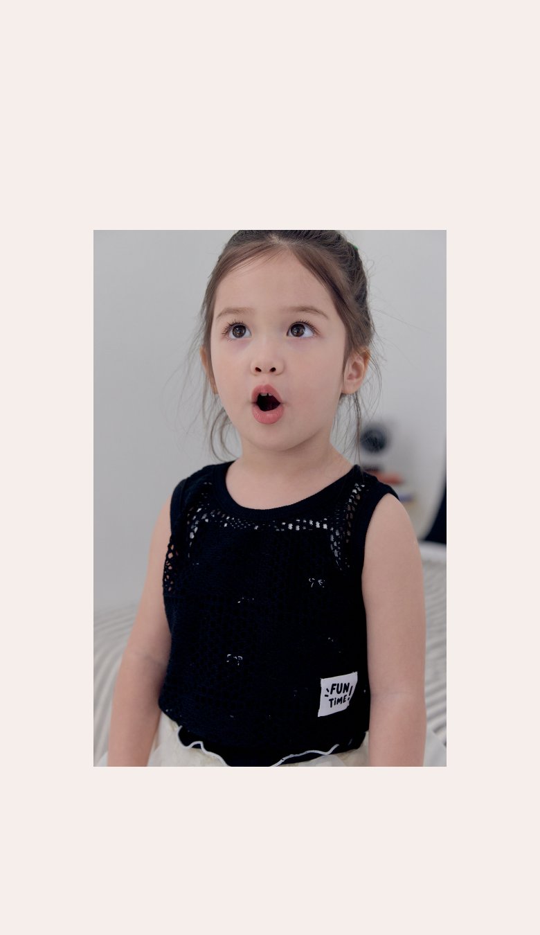 Kikimora - Korean Children Fashion - #kidsshorts - Lace Sleeveless Top - 7