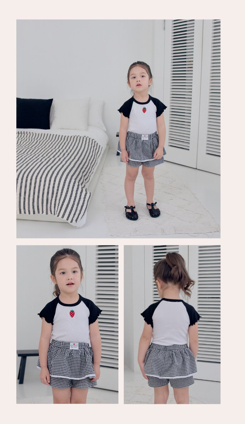 Kikimora - Korean Children Fashion - #kidsshorts - Fruit Raglan Tee - 6