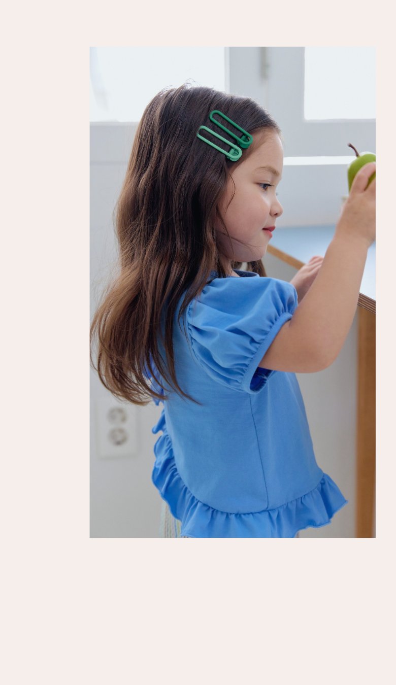 Kikimora - Korean Children Fashion - #kidsshorts - Heart Summer Frill Tee - 7