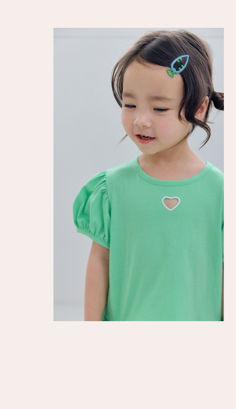 Kikimora - Korean Children Fashion - #kidzfashiontrend - Heart Summer Frill Tee - 9