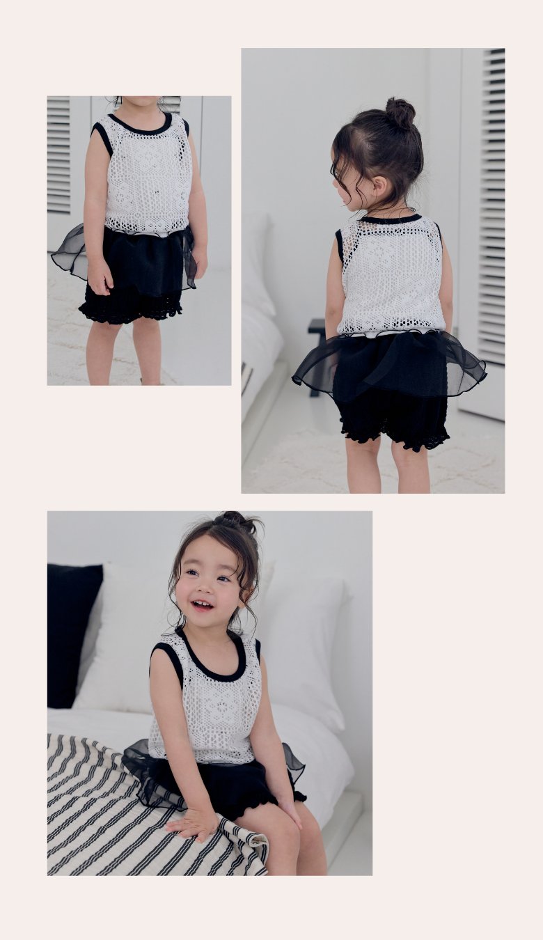 Kikimora - Korean Children Fashion - #littlefashionista - Lace Sleeveless Top - 11
