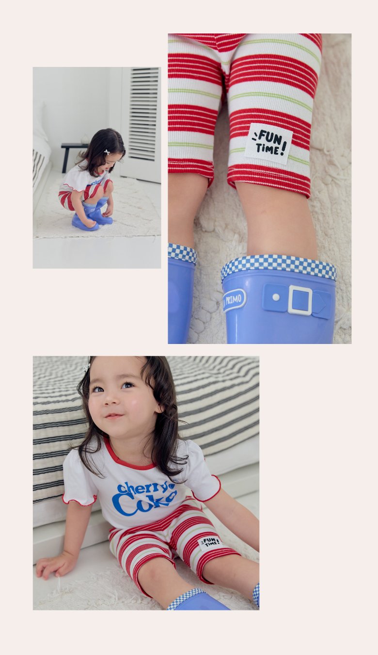Kikimora - Korean Children Fashion - #magicofchildhood - Pop Stripe Shorts - 11