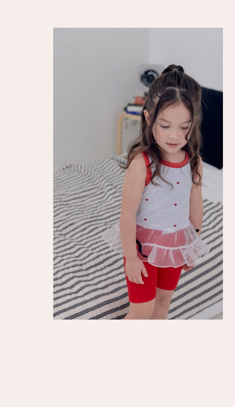 Kikimora - Korean Children Fashion - #minifashionista - Heart Ballerina Sleeveless Top - 6