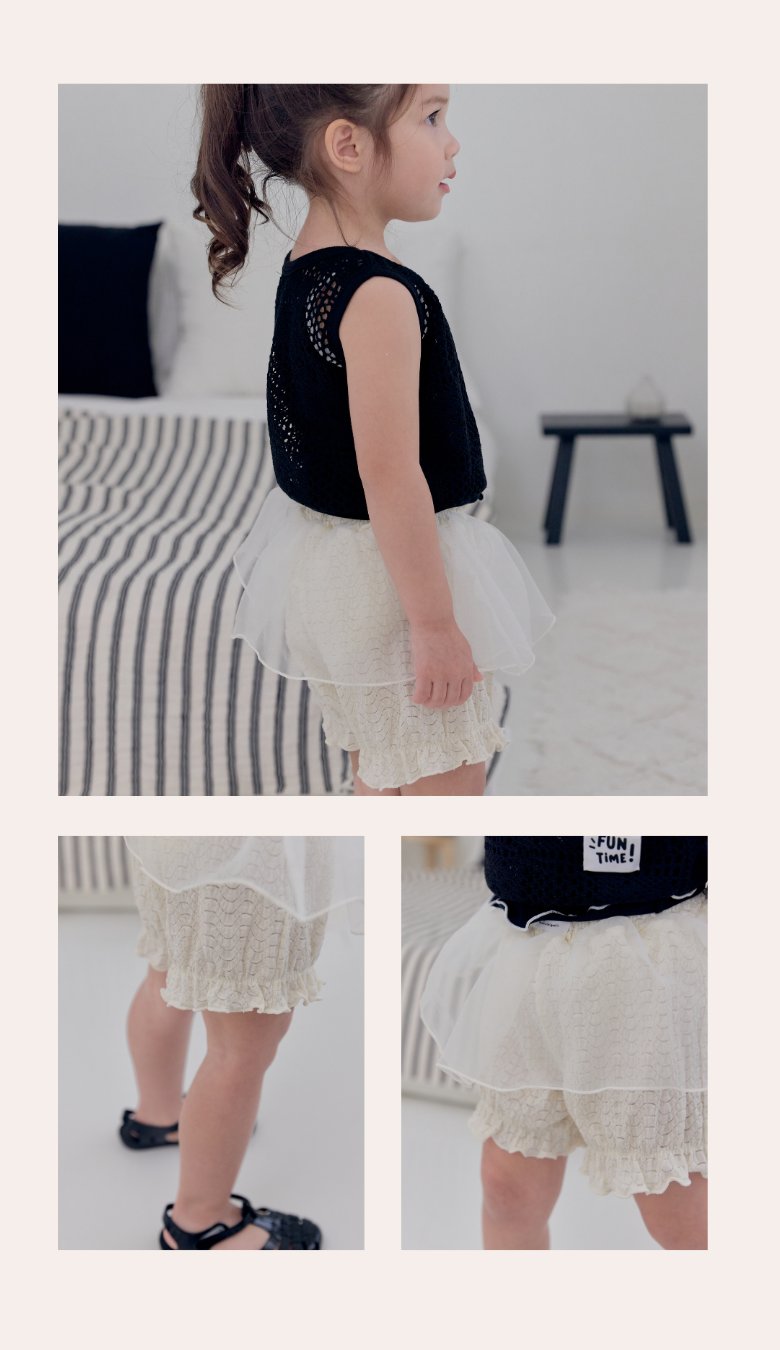 Kikimora - Korean Children Fashion - #prettylittlegirls - Cloud Organza Shorts - 8