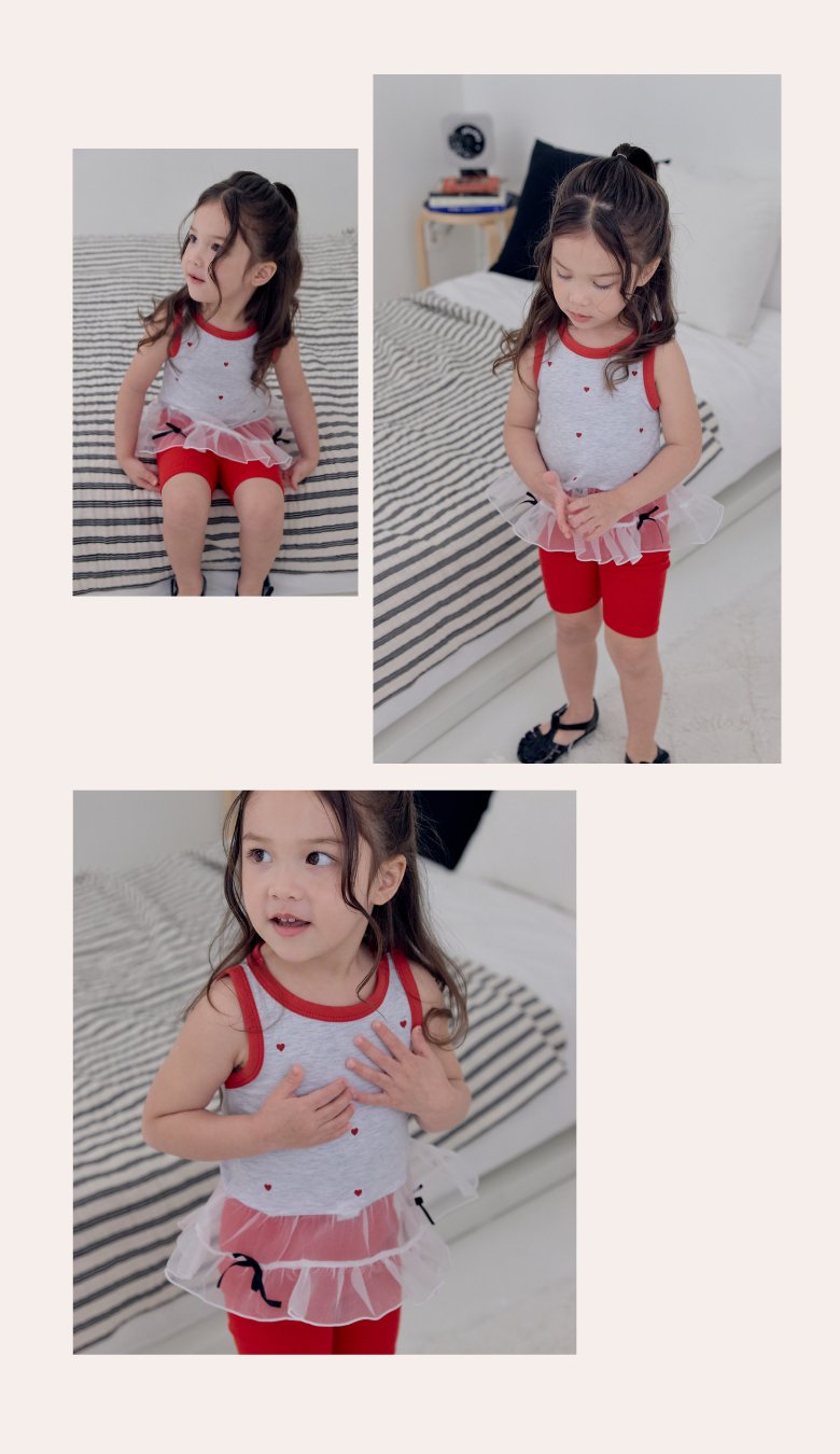 Kikimora - Korean Children Fashion - #prettylittlegirls - Heart Ballerina Sleeveless Top - 7