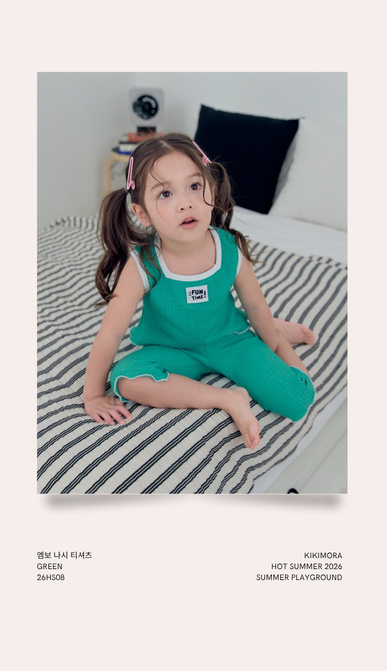 Kikimora - Korean Children Fashion - #prettylittlegirls - Embossed Sleeveless Top - 3