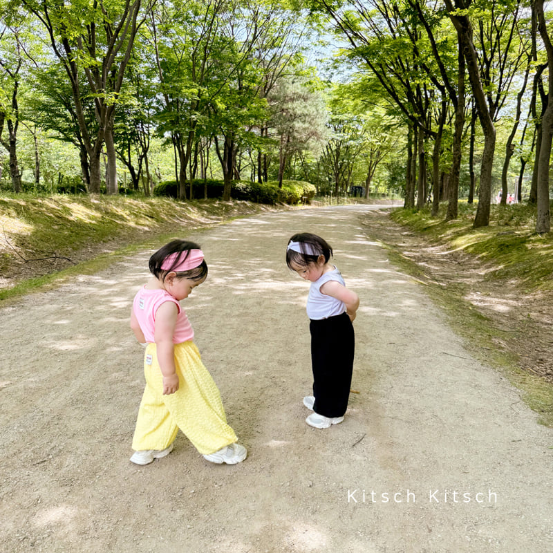 Kitsch Kitsch - Korean Baby Fashion - #babyboutique - Crayon Seersucker Balloon Pants - 8