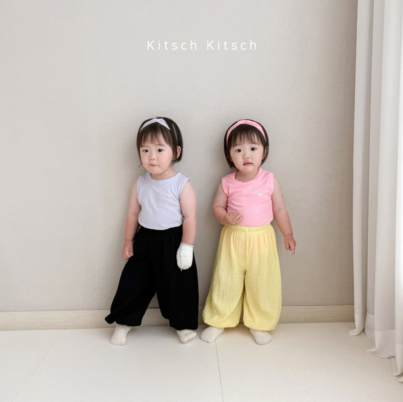 Kitsch Kitsch - Korean Baby Fashion - #babyboutique - Colored Pencil Ribbed Sleeveless & Headband Set - 7