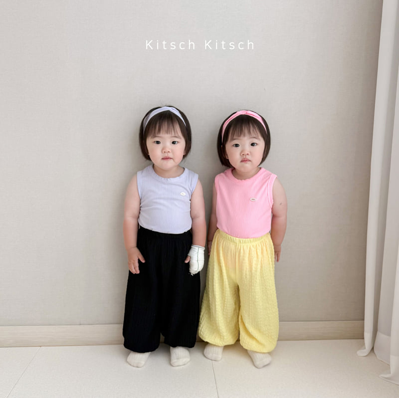 Kitsch Kitsch - Korean Baby Fashion - #babyclothing - Crayon Seersucker Balloon Pants - 10