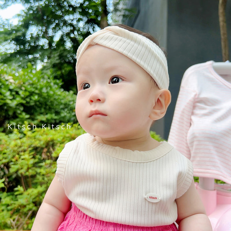 Kitsch Kitsch - Korean Baby Fashion - #babyclothing - Colored Pencil Ribbed Sleeveless & Headband Set - 9