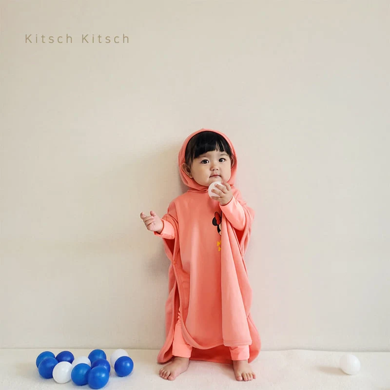Kitsch Kitsch - Korean Baby Fashion - #babyootd - You & Me Beach Hooded Cape - 5