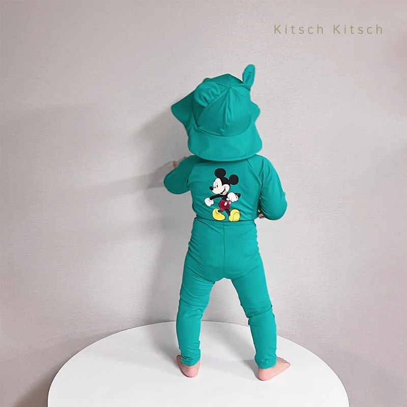 Kitsch Kitsch - Korean Baby Fashion - #babyoutfit - You & Me Rash Guard Suit (With Hat) - 8