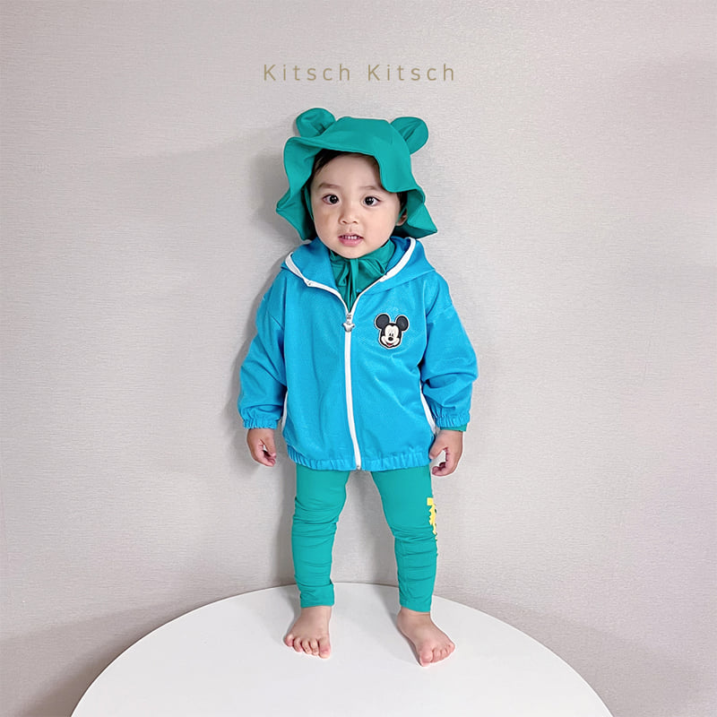 Kitsch Kitsch - Korean Baby Fashion - #babyoutfit - You & Me Rash Guard Suit (With Hat) - 9