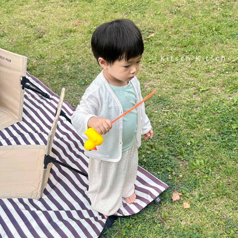 Kitsch Kitsch - Korean Baby Fashion - #onlinebabyshop - Crayon Seersucker Balloon Pants - 6