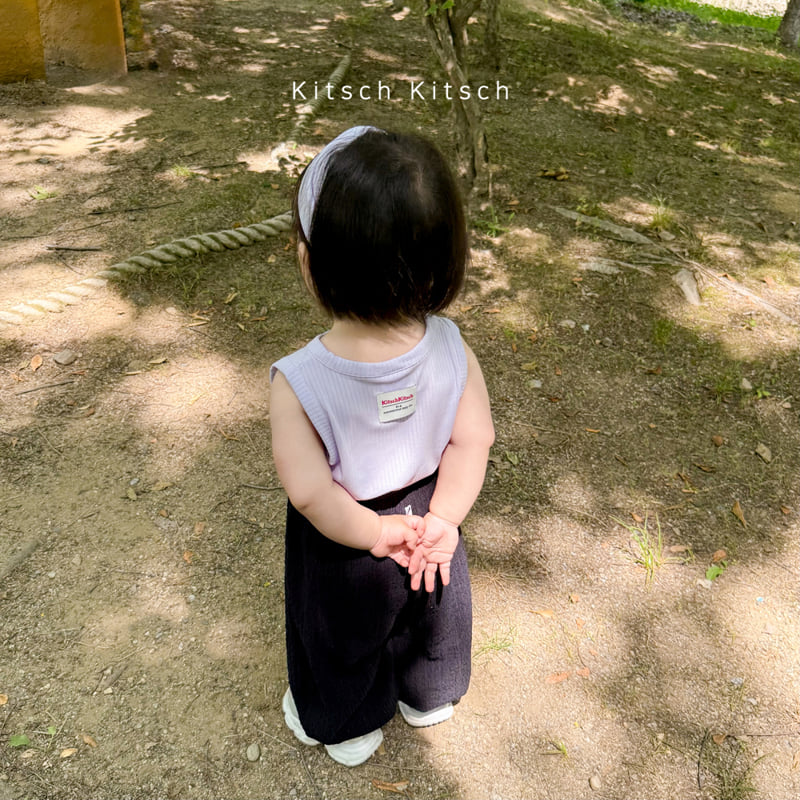 Kitsch Kitsch - Korean Baby Fashion - #onlinebabyshop - Colored Pencil Ribbed Sleeveless & Headband Set - 5