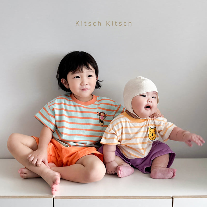 Kitsch Kitsch - Korean Children Fashion - #kidzfashiontrend - D Wink Candy Stripe Summer Set-Up - 6