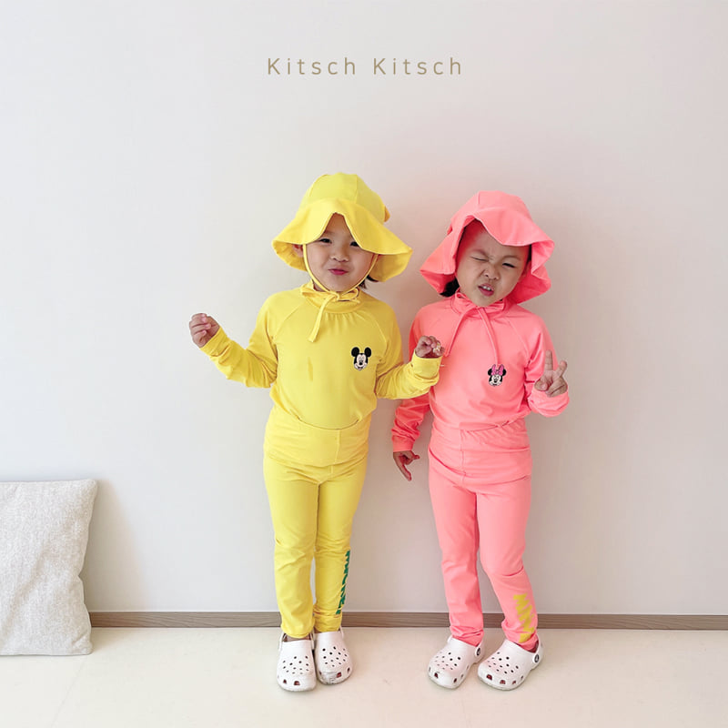Kitsch Kitsch - Korean Children Fashion - #magicofchildhood - You & Me Rash Guard Set (With Hat) - 8