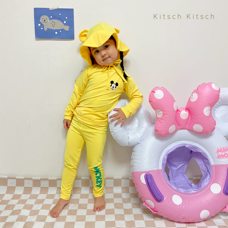 Kitsch Kitsch - Korean Children Fashion - #prettylittlegirls - You & Me Rash Guard Set (With Hat) - 10