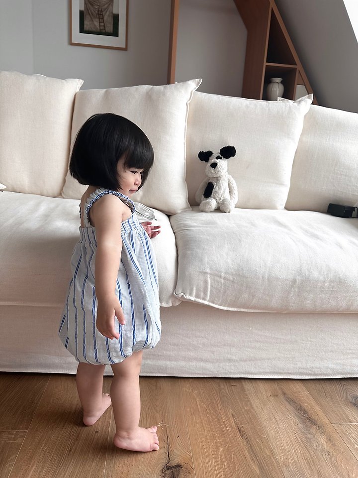 Ko And Ko - Korean Baby Fashion - #babyboutique - Stripe Baby Suit - 12