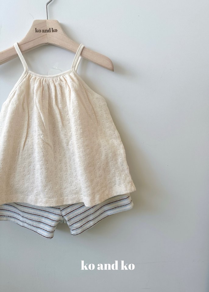 Ko And Ko - Korean Baby Fashion - #babyboutique - Fried Shirring Sleeveless Top - 5