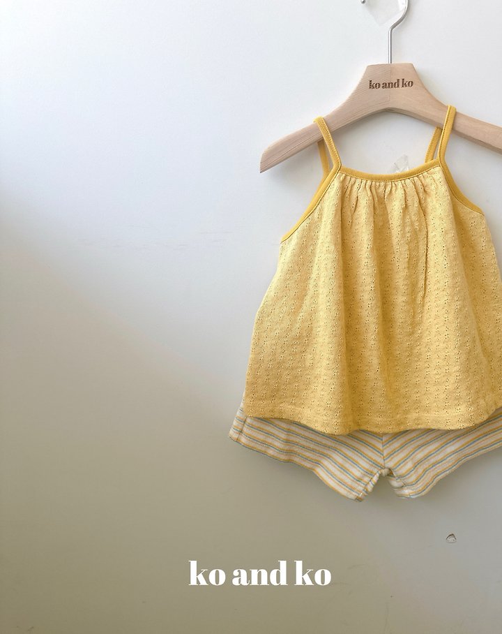 Ko And Ko - Korean Baby Fashion - #babyboutique - Fried Shirring Sleeveless Top - 6